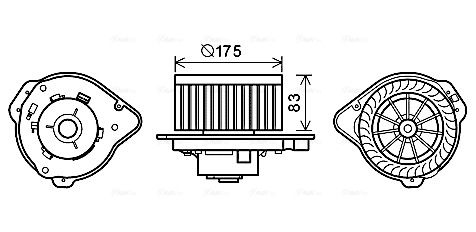 Obrázok Vnútorný ventilátor AVA QUALITY COOLING  VO8174
