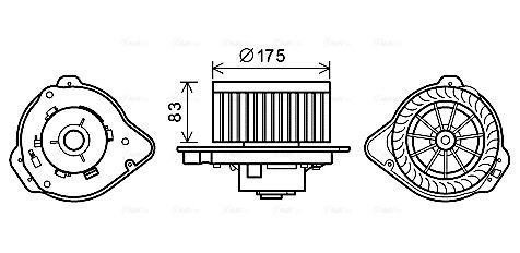 Obrázok Vnútorný ventilátor AVA QUALITY COOLING  VO8175