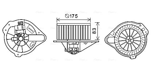 Obrázok Vnútorný ventilátor AVA QUALITY COOLING  VO8182