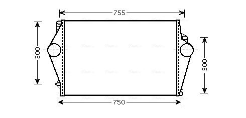 Obrázok Chladič plniaceho vzduchu AVA QUALITY COOLING  VOA4136