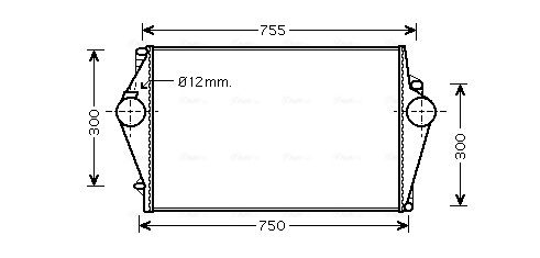 Obrázok Chladič plniaceho vzduchu AVA QUALITY COOLING  VOA4137