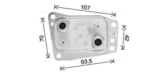 Obrázok Chladič motorového oleja AVA QUALITY COOLING  CN3327