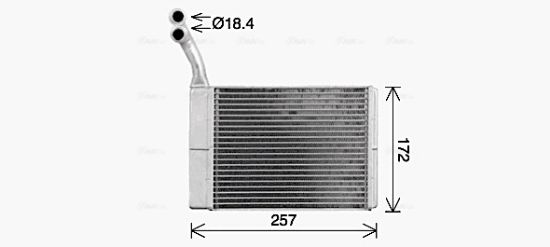 Obrázok Výmenník tepla vnútorného kúrenia AVA QUALITY COOLING  CN6330