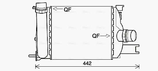 Obrázok Chladič plniaceho vzduchu AVA QUALITY COOLING  DAA4013