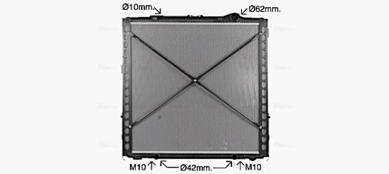 Obrázok Chladič motora AVA QUALITY COOLING  DF2098