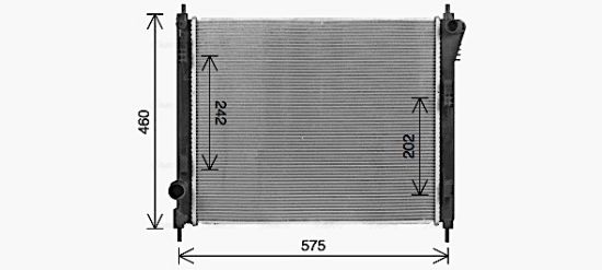 Obrázok Chladič motora AVA QUALITY COOLING  DN2470