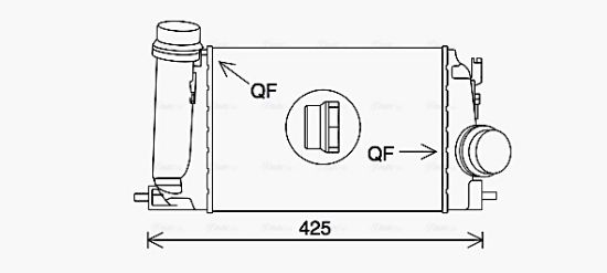 Obrázok Chladič plniaceho vzduchu AVA QUALITY COOLING  DN4442