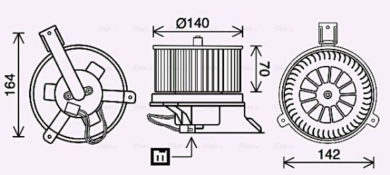 Obrázok Vnútorný ventilátor AVA QUALITY COOLING  DN8434