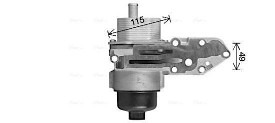 Obrázok Chladič motorového oleja AVA QUALITY COOLING  FD3669H
