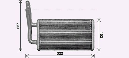 Obrázok Výmenník tepla vnútorného kúrenia AVA QUALITY COOLING  FD6661
