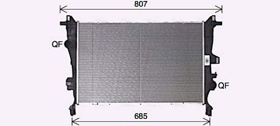 Obrázok Chladič motora AVA QUALITY COOLING  FT2466