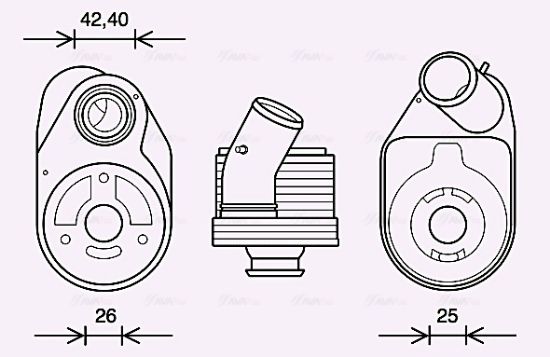 Obrázok Chladič motorového oleja AVA QUALITY COOLING  FT3610