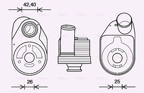 Obrázok Chladič motorového oleja AVA QUALITY COOLING  IV3136