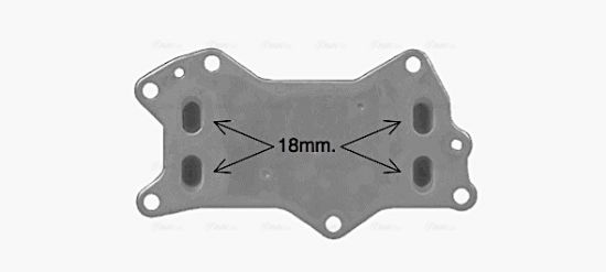 Obrázok Chladič motorového oleja AVA QUALITY COOLING  JE3079