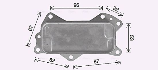 Obrázok Chladič motorového oleja AVA QUALITY COOLING  JE3079
