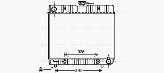 Obrázok Chladič motora AVA QUALITY COOLING  MS2043