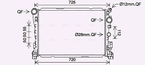 Obrázok Chladič motora AVA QUALITY COOLING  MS2691