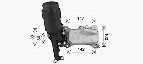 Obrázok Chladič motorového oleja AVA QUALITY COOLING  MS3741H
