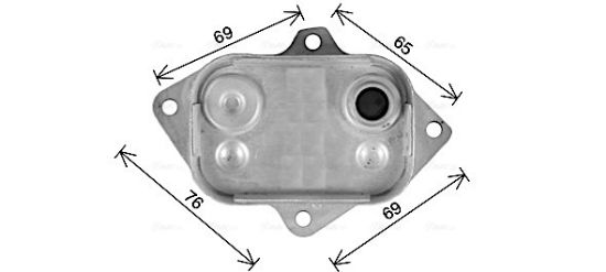 Obrázok Chladič motorového oleja AVA QUALITY COOLING  MS3743