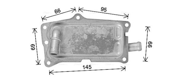 Obrázok Chladič oleja automatickej prevodovky AVA QUALITY COOLING  MS3752