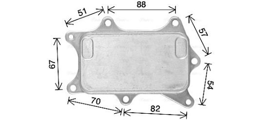 Obrázok Chladič motorového oleja AVA QUALITY COOLING  MS3760