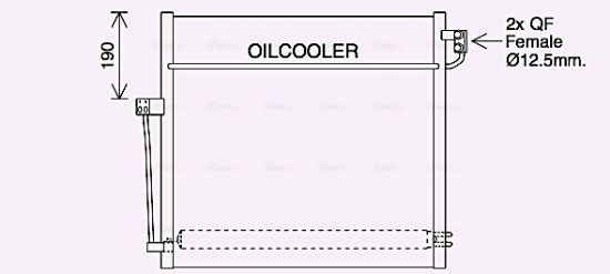 Obrázok Kondenzátor klimatizácie AVA QUALITY COOLING  MS5707D