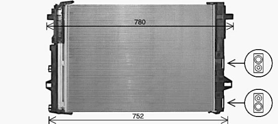 Obrázok Kondenzátor klimatizácie AVA QUALITY COOLING  MS5716D