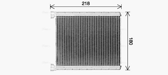 Obrázok Výmenník tepla vnútorného kúrenia AVA QUALITY COOLING  MS6763