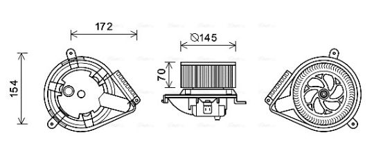 Obrázok Vnútorný ventilátor AVA QUALITY COOLING  MS8626