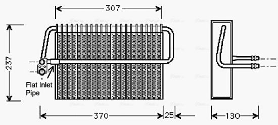 Obrázok Výparník klimatizácie AVA QUALITY COOLING  MSV272