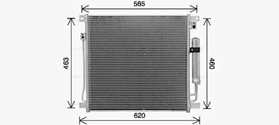 Obrázok Kondenzátor klimatizácie AVA QUALITY COOLING  MT5285D