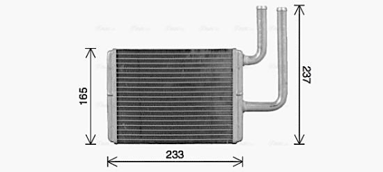 Obrázok Výmenník tepla vnútorného kúrenia AVA QUALITY COOLING  MT6284
