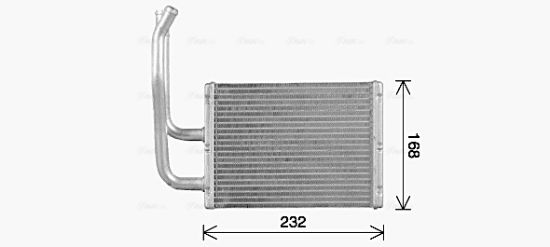 Obrázok Výmenník tepla vnútorného kúrenia AVA QUALITY COOLING  MZ6299
