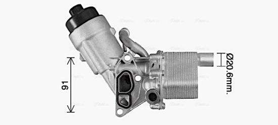 Obrázok Chladič motorového oleja AVA QUALITY COOLING  OL3702H