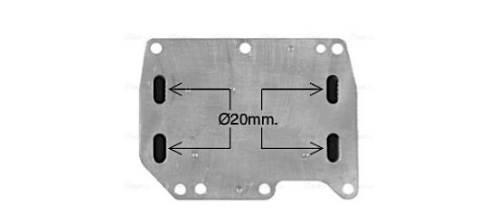 Obrázok Chladič motorového oleja AVA QUALITY COOLING  OL3710