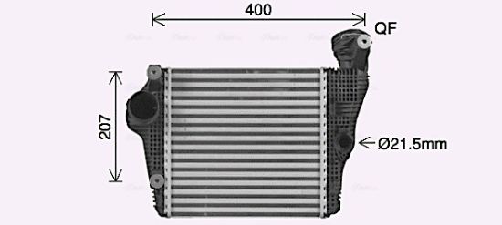 Obrázok Chladič plniaceho vzduchu AVA QUALITY COOLING  PR4098