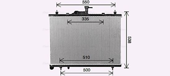 Obrázok Chladič motora AVA QUALITY COOLING  RT2650