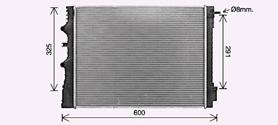 Obrázok Chladič motora AVA QUALITY COOLING  RT2667