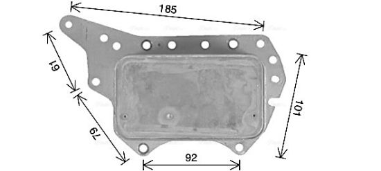 Obrázok Chladič motorového oleja AVA QUALITY COOLING  RT3657