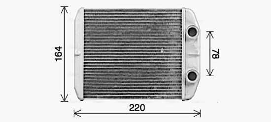 Obrázok Výmenník tepla vnútorného kúrenia AVA QUALITY COOLING  RT6663