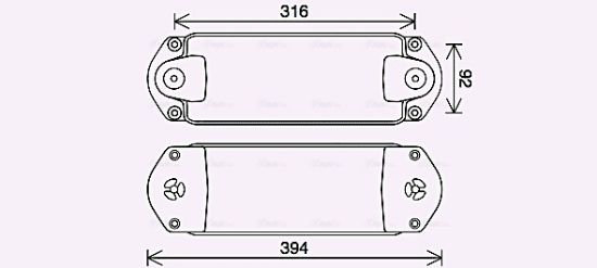 Obrázok Chladič motorového oleja AVA QUALITY COOLING  SC3050