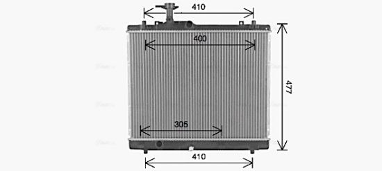 Obrázok Chladič motora AVA QUALITY COOLING  SZ2153