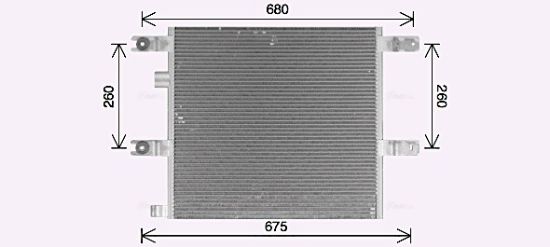 Obrázok Kondenzátor klimatizácie AVA QUALITY COOLING  VL5173