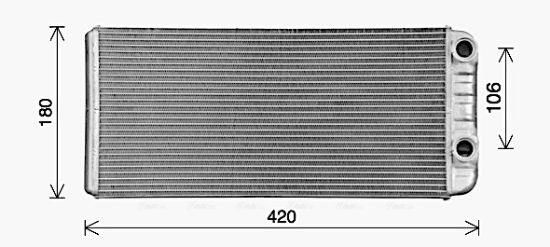 Obrázok Výmenník tepla vnútorného kúrenia AVA QUALITY COOLING  VL6114