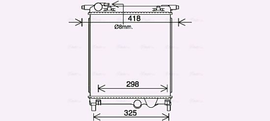 Obrázok Chladič motora AVA QUALITY COOLING  VN2407