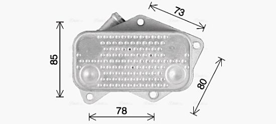 Obrázok Chladič motorového oleja AVA QUALITY COOLING  VN3429