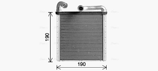 Obrázok Výmenník tepla vnútorného kúrenia AVA QUALITY COOLING  VN6424