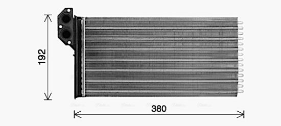 Obrázok Výmenník tepla vnútorného kúrenia AVA QUALITY COOLING  VN6431