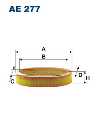 Obrázok Vzduchový filter FILTRON  AE277