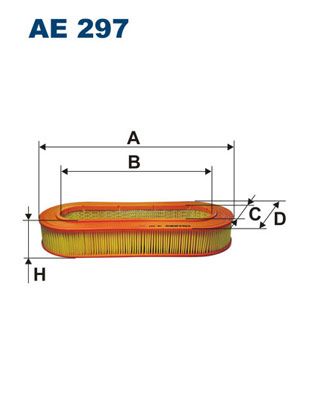 Obrázok Vzduchový filter FILTRON  AE297